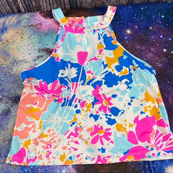 JB NYC Clairemont Tank Top Floral Splash Tank XL - Picture 7 of 16
